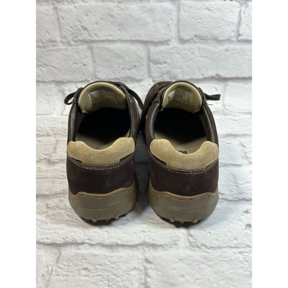 Skechers Critics Leather 2 Tone Chocolate Tan Mens Casual Lace Up Sz 8.5 SN60043 - Picture 8 of 11